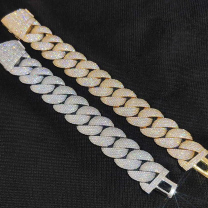 Collar Cuban Royale 24 mm – Zirconias Cúbicas en Oro o Plata